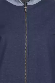 Navy Blue Plain Cotton Abaya