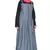 Light Blue Plain Cotton Abaya