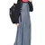 Light Blue Plain Cotton Abaya