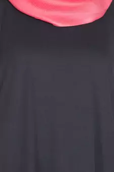 Black Plain Polyester Abaya