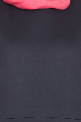 Black Plain Polyester Abaya 6