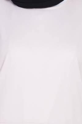 Light Pink Plain Polyester Abaya 5