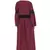 Maroon Plain Crepe Abaya