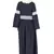 Navy Blue Plain Crepe Abaya