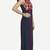 Blue Viscose Rayon Sleeveless V Neck stitched kurtas and kurtis