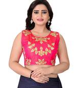 Pink Embriodered Silk Blouse