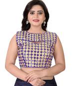 Blue Embriodered Bangalori Blouse