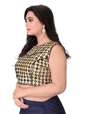 Black Embriodered Bangalori Blouse 3