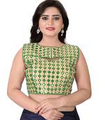 Green Embriodered Bangalori Blouse