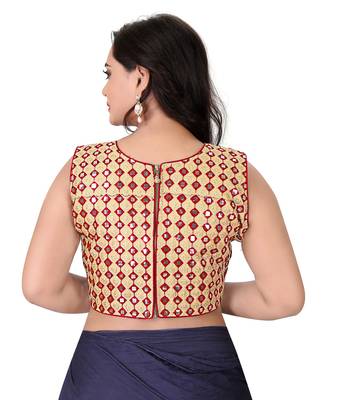 Red Embriodered Bangalori Blouse 2
