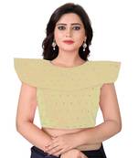Beige Solid Malbari Blouse