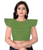 Green Solid Malbari Blouse