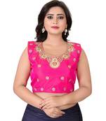 Pink Embriodered Silk Blouse