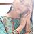 Sky Blue Designer Printed Pashmina Plazo Suit