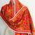 Multicolor Orange Stole Phulkari Embroidered Dupatta  Scarf