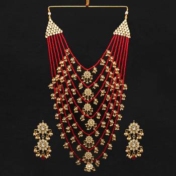 Maroon necklace set 1