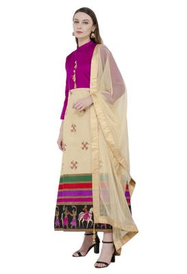 Multicolor printed silk kurti 2