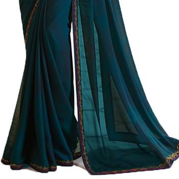 purple printed silk blend saree with blouse 3