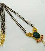 Multicolor agate mangalsutra