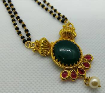 Multicolor agate mangalsutra 2
