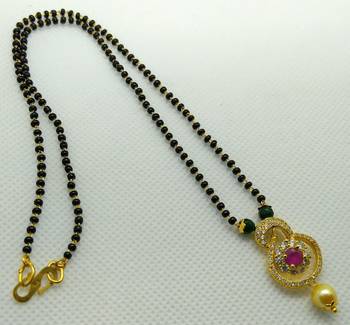 Multicolor zircon   mangalsutra 1