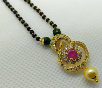 Multicolor zircon   mangalsutra 2