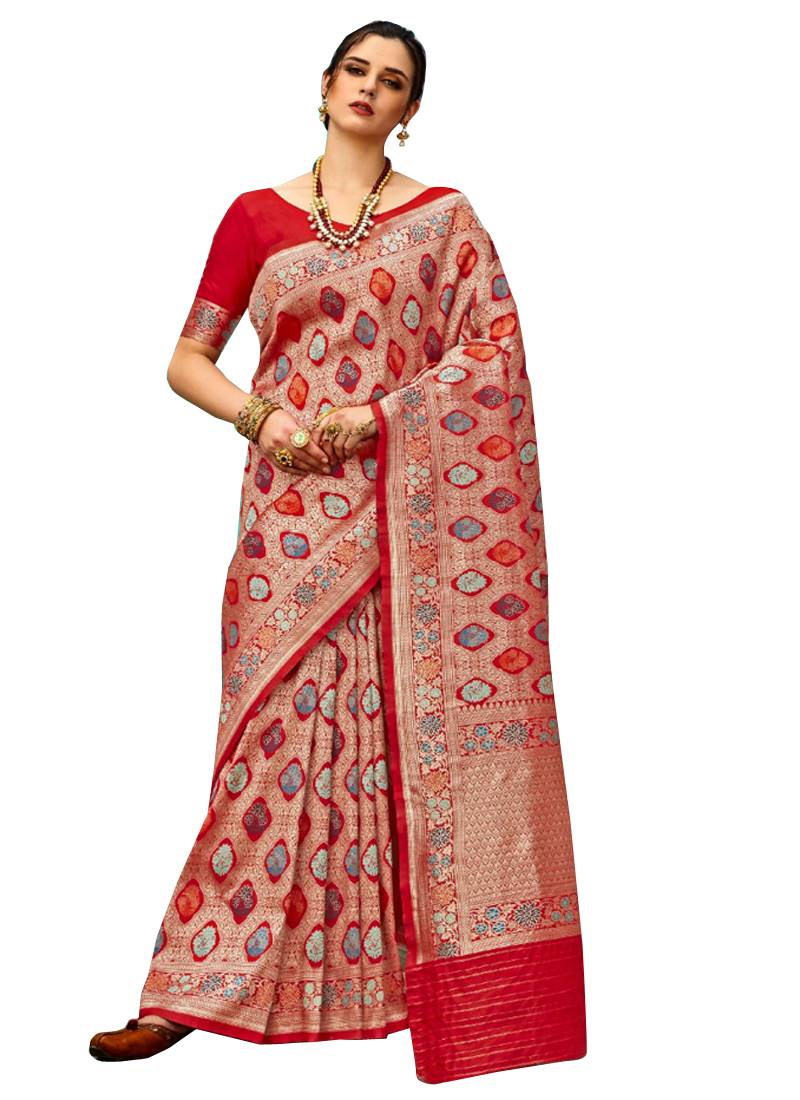 plain banarasi saree with border