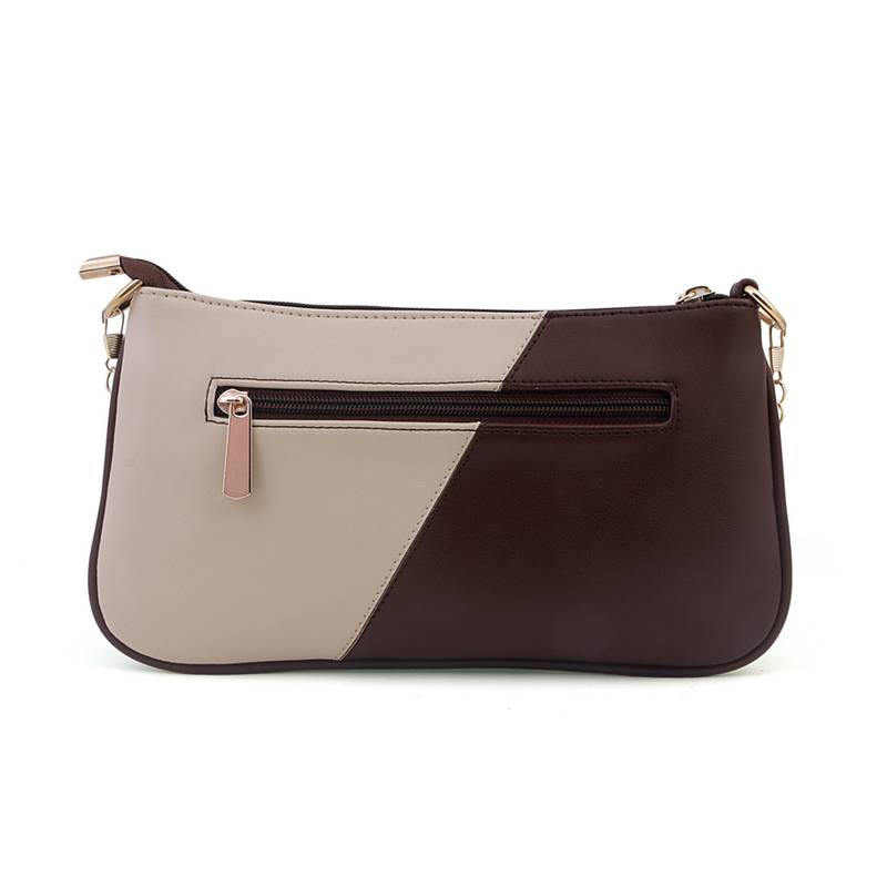 PU Leather Made Brown Color Detachable  Sling Bag For Women's & Girls