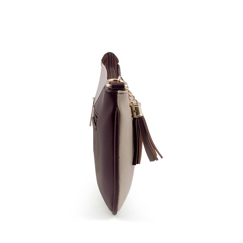 PU Leather Made Brown Color Detachable  Sling Bag For Women's & Girls