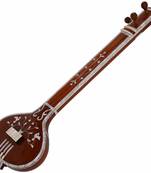 Tanpura, Tambura, Tanpuri, 4 Main String, Tun Wood, Beautiful Craft Inlay Work, Natural Wood Colour