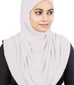 MyBatua White Two Piece Al-Amira Viscose Jersey Hijab