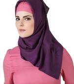 MyBatua Noreen Purple Rayon Hijab