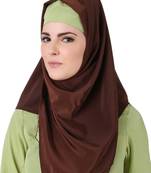 MyBatua Ghusoon Brown Crepe Hijab