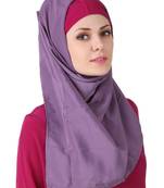 MyBatua Wabisa Crepe Purple Hijab