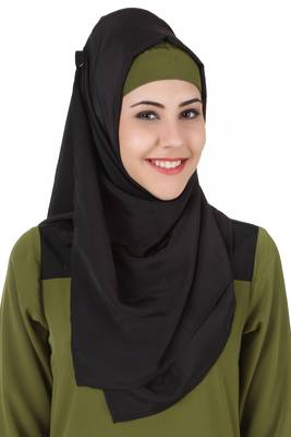 MyBatua Sonia Black Nida Hijab 1