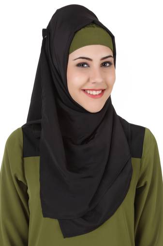 MyBatua Sonia Black Nida Hijab