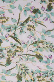 MyBatua Jouri White Floral Print Georgette Hijab