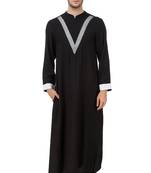 Black Plain Rayon Galabiyyas