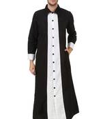 Black Plain Cotton Galabiyyas