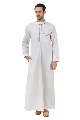 White Plain Cotton Galabiyyas 1