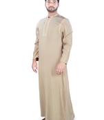 Brown Plain Rayon Galabiyyas