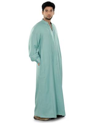 Blue Plain Rayon Galabiyyas 1