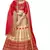 Beige Embroidered Net Semi Stitched Lehenga With Dupatta