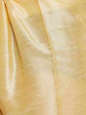 Gold Plain Dupion Silk Kurta Pajama 5