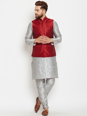 grey kurta pajama