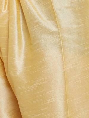Gold Plain Dupion Silk Kurta Pajama 5