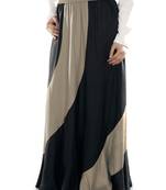 Black Plain Rayon Islamic Skirts
