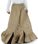 Multicolor Plain Rayon Islamic Skirts