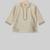Beige plain cotton boys dhoti kurta