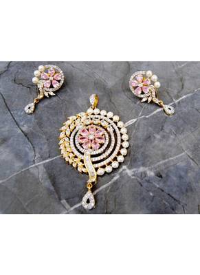 Pink Diamond Pendant Set 1